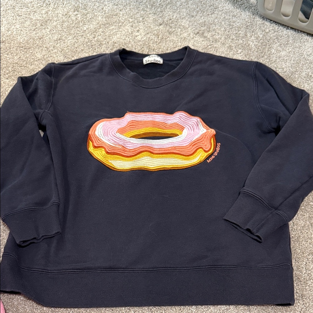 Acne Studios Navy Sweatshirt size medium